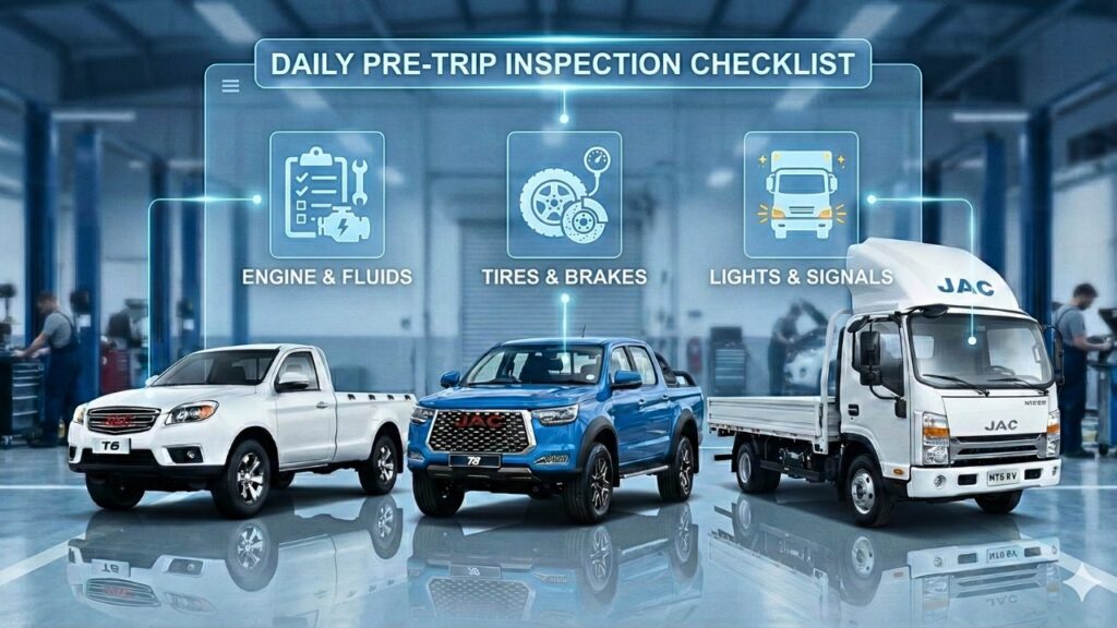 Daily Pre-Trip Inspection Checklist for JAC Drivers